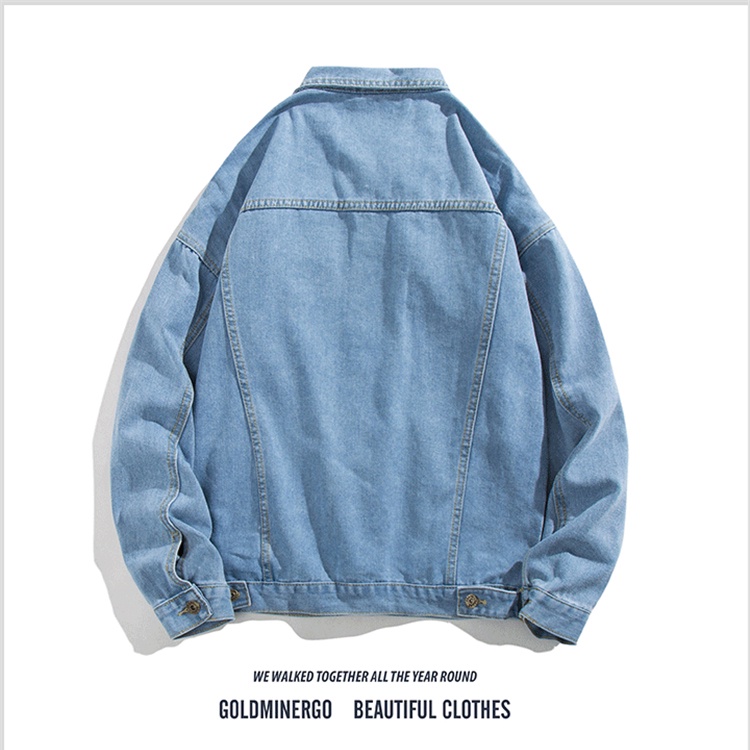 Áo khoác jean nam DYNYOUTH form rộng cao cấp unisex Hàn quốc phối rách xước cá tính