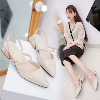 Sandal bệt mũi nhọn cao cấp