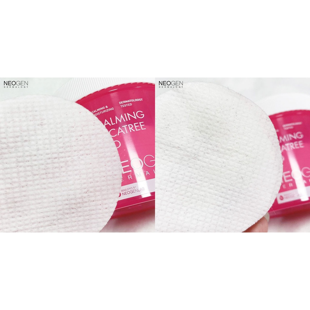 Toner Pad Neogen Dermalogy Rau Má Làm Dịu Da 90 Miếng Calming Cica Tree Pad 150ml