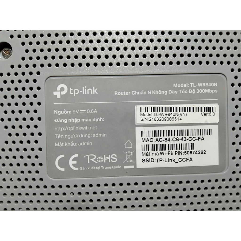 Bộ Phát Wifi TPLINK 840N , 2 Râu ,Tốc Độ 300Mbps, Hàng Chính Hãng (Cũ)