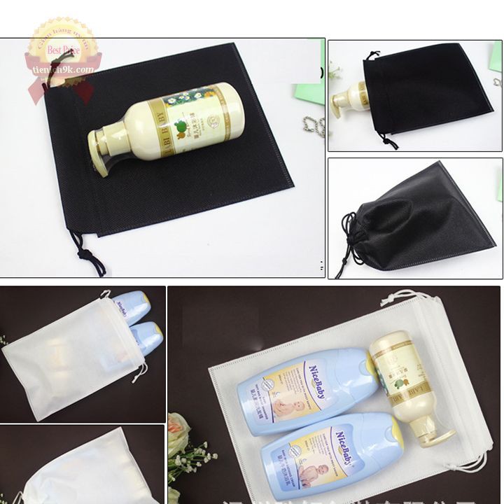 Túi đựng giày đồ đa năng dây rút vải không dệt Nhiều Màu du lịch