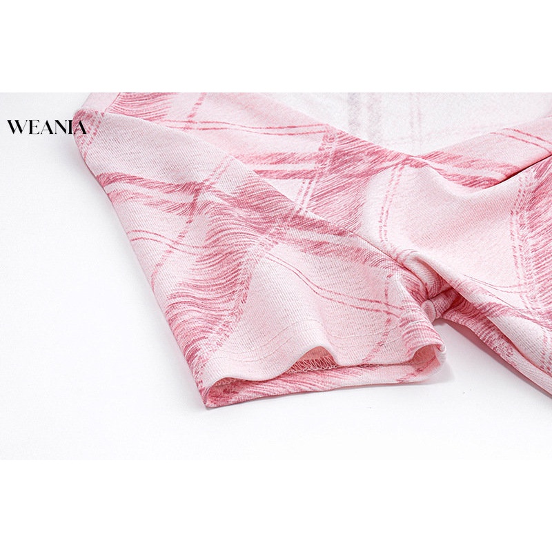 Áo Croptop Tay Ngắn Cổ Chữ V Hoạ Tiết Kẻ Sọc Thiết Kế Thắt Nút Độc Đáo