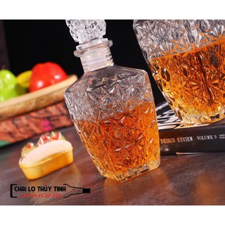 Bình đựng rượu ngâm sâm thuỷ tinh 750ml - BR01