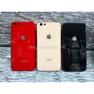 Ốp lưng chống sốc IPhone 6 Plus / IPhone 6S Plus lưng kính viền đồng màu TPU dẻo