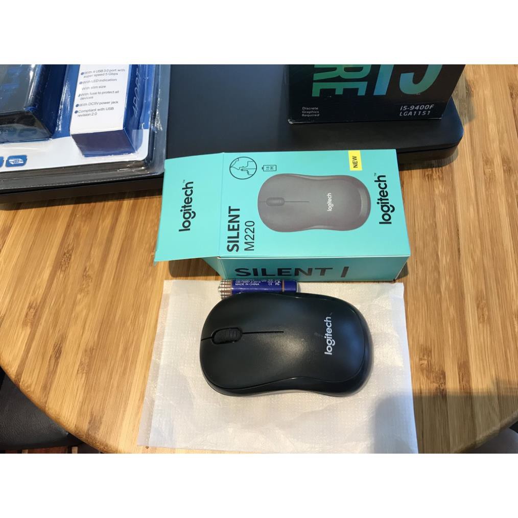 [RẺ SẬP SÀN] Chuột Không Dây Logitech M220 Silent_ Không Tiếng Ồn_ Kèm Pin AA