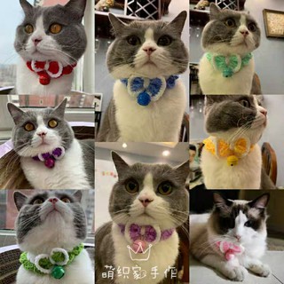 Vòng cổ nơ 🎀 chuông handmade cho mèo, cún, thỏ,...