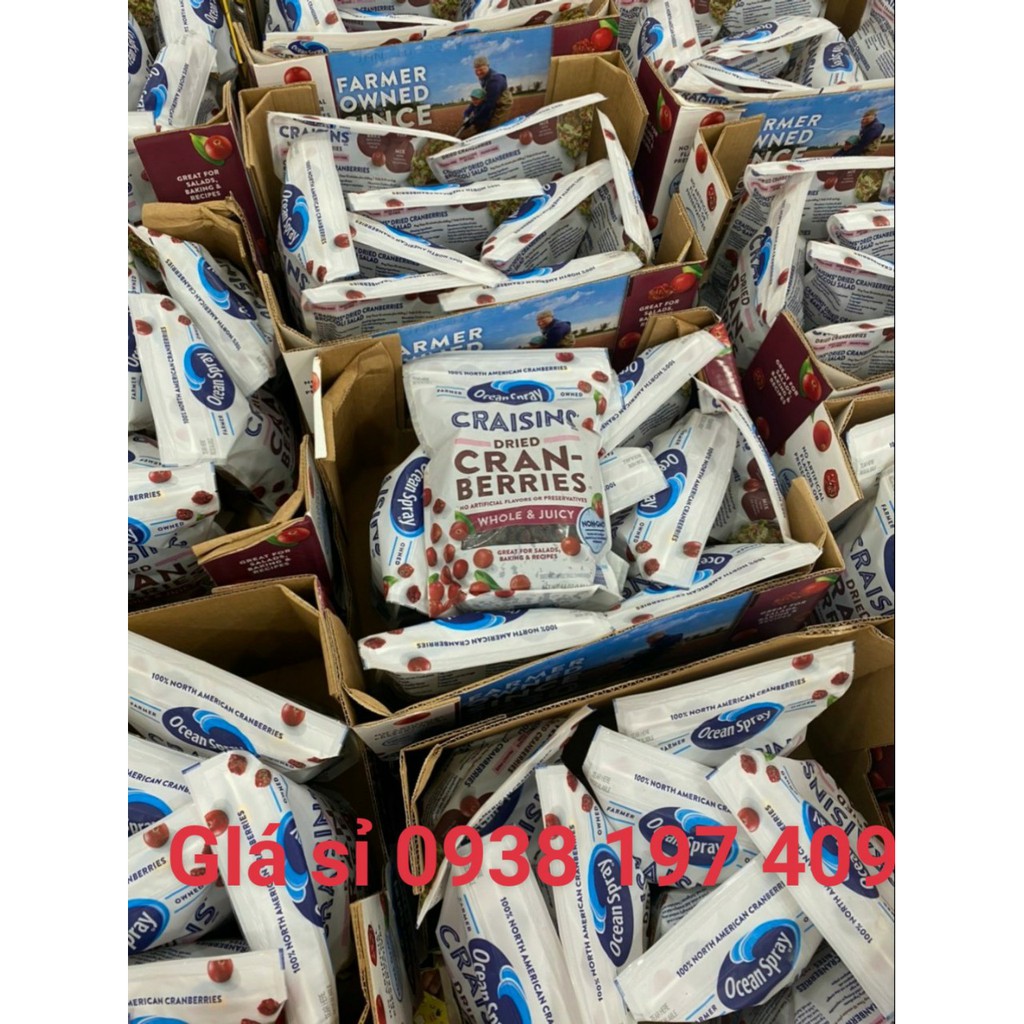 [DATE MỚI] Quả Nam Việt Quất Craisins Sấy Khô Ocean Spray Craisins Whole Dried Cranberries (CHUẨN USA) | BigBuy360 - bigbuy360.vn