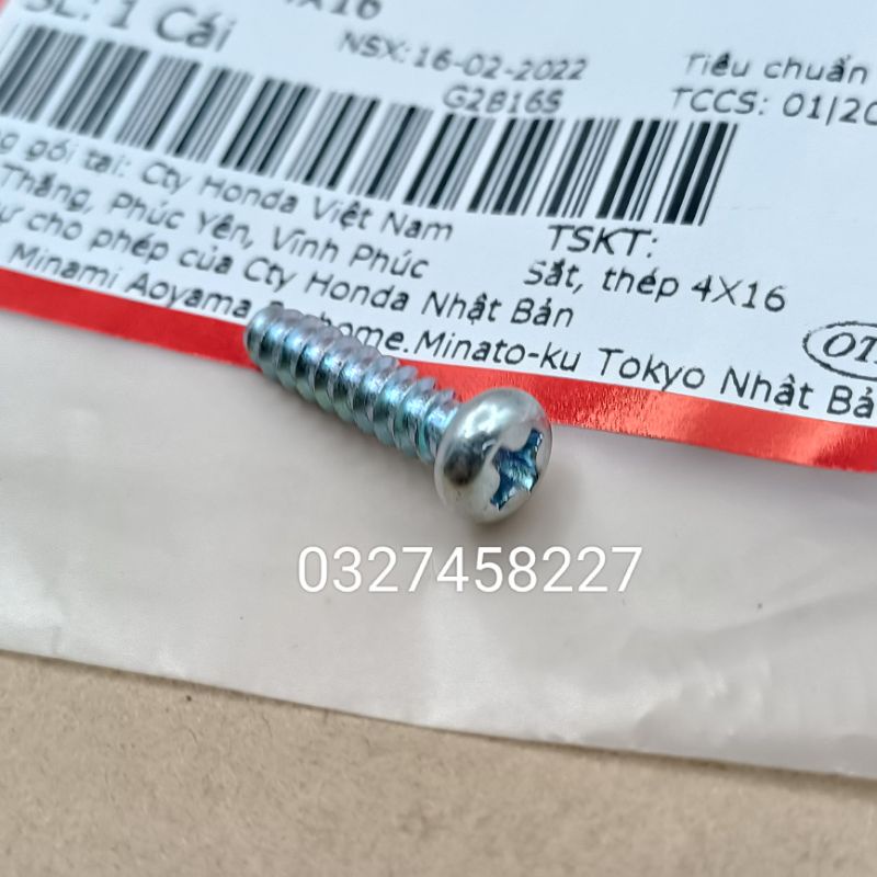 Ốc, vít 4x16 bắt đèn hậu, xi nhan xe DREAM, WAVE Alpha....  zin