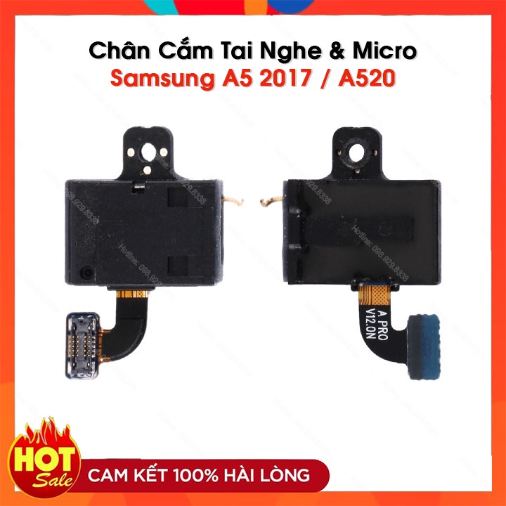 [Mã ELHACE giảm 4% đơn 300K] Micro &amp; Chân Tai Nghe Samsung Galaxy a520 / A5 2017 Zin Bóc Máy
