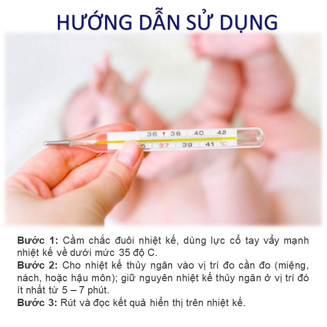 Nhiệt kế thủy ngân Aurora đo thân nhiệt