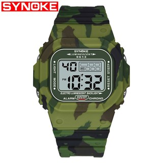 Đồng hồ lính nam synoke 9613 dây cao su cao cấp 46mm chống nước