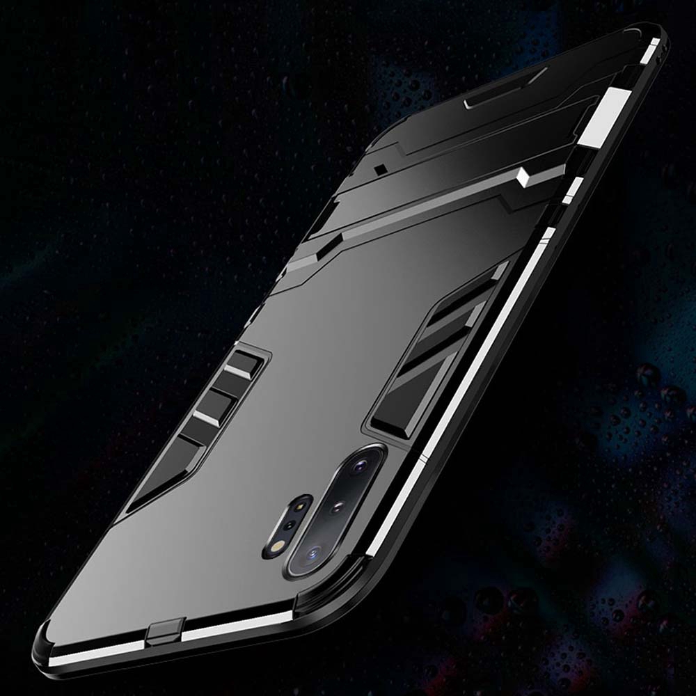 Ốp điện thoại Armor nhám chống sốc có thanh đỡ cho Samsung Galaxy Note 10 10Plus 9 8 5 4 JRXDZ