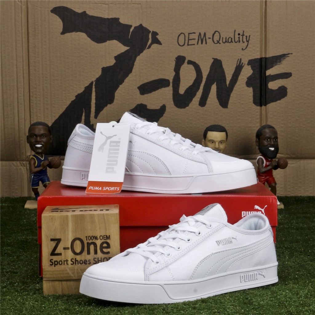 Giày sneakers Puma Smash V2 vulcvo CV 4Men 'S 0NQR Bằng Chất Liệu Da Dành Cho Nam Và Nữ