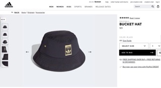 [Hình thật full tag code] Nón adidas Bucket gold label