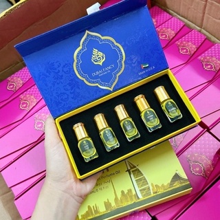 Sét nước hoa dubai, tinh dầu thơm dubai 5 chai.