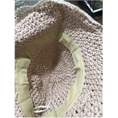 mũ cói viền ren cực xinh và kute cho bé