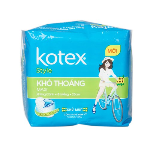 Băng Vệ Sinh Kotex Style Maxi Ban Đêm Có Cánh 4 Miếng 28cmx4