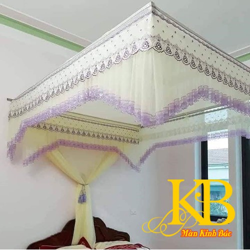 TRỌN BỘ Màn khung cung đình 2m2x2m ren lạnh loại 1-ĐỦ MÀU ĐỦ SIZE