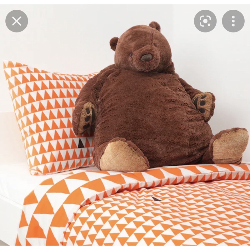Gấu bông 100cm IKEA DJUNGELSKOG Soft Toy Brown Bear chính hãng 100%