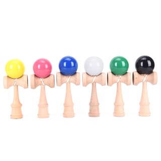 Specialhour Wooden Toys Outdoor Sports Toy Ball Kendama Ball PU Paint Strings Leisure