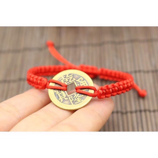 Vòng Tay Đồng Xu Càn Long May Mắn Tiền Tài