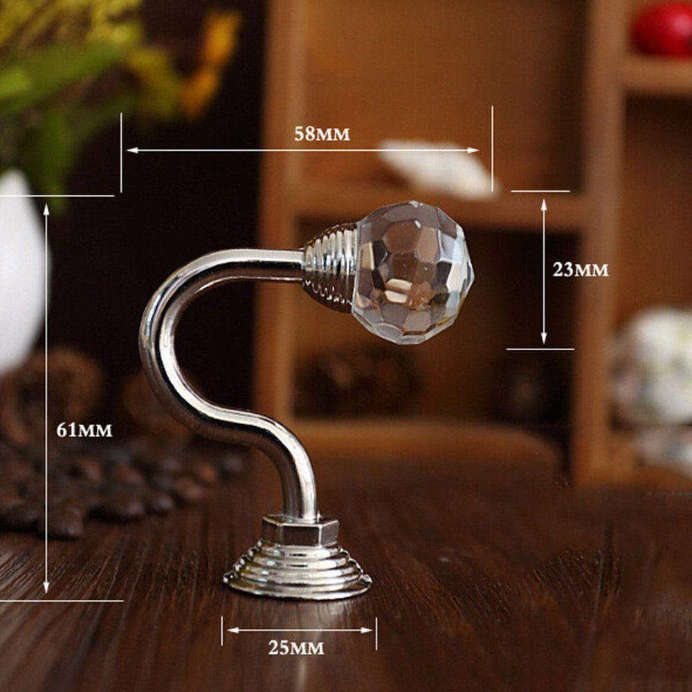 Set 2 Móc Treo Rèm Cửa Gắn Tường Phong Cách Vintage Thiết Thực Tiện Lợi Giá Đỡ