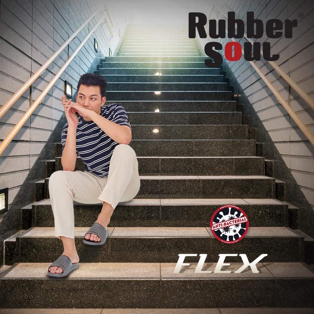 Dép đúc nguyên đôi quai ngang Thái Lan Nam Cao Su Siêu êm chân, nhẹ, thoải mái RUBBER SOUL - FLEX