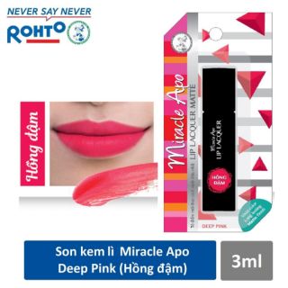 Son kem lì Miracle Apo Lip Lacquer Matte 3ml