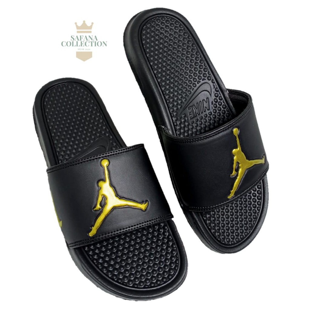 Giày Sandal Nike Jordan Màu Vàng / Bạc Thời Trang Cho Nam