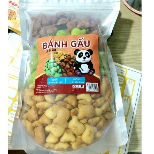 1KG BÁNH GẤU MIX 3 VỊ BÁNH GẤU LIÊN HƯNG