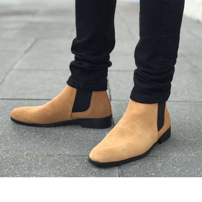 Giày Boots Nam cao cổ - Chelsea Boots Da lộn - Giày cao cổ nam