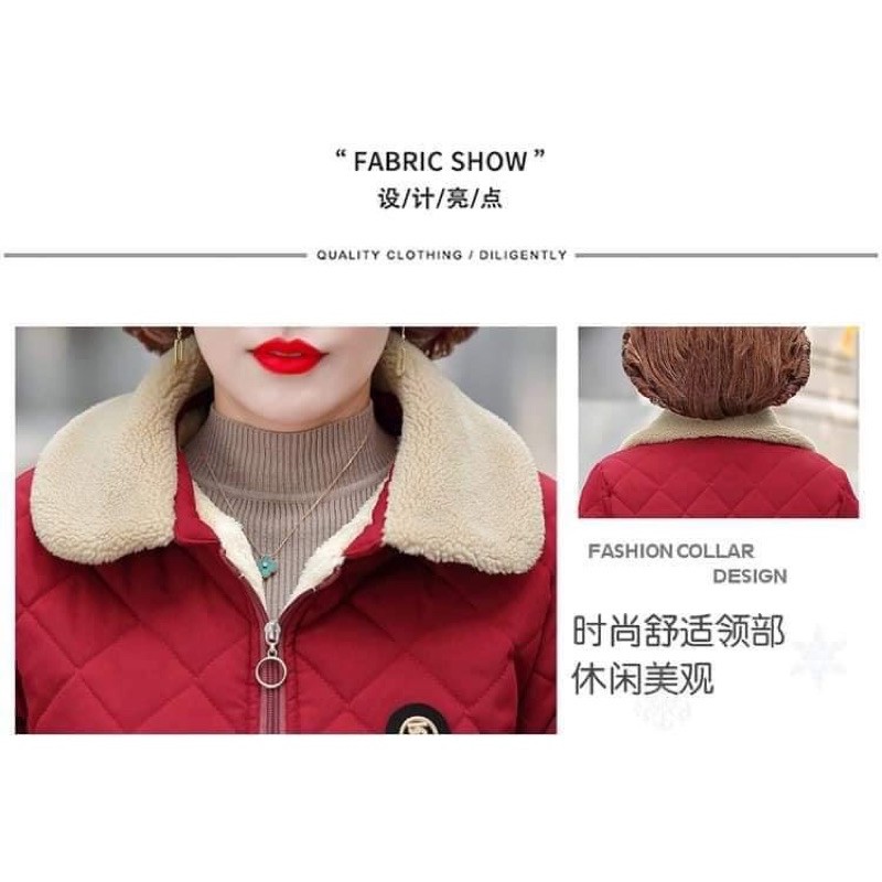 Áo trám trung niên lót lông )