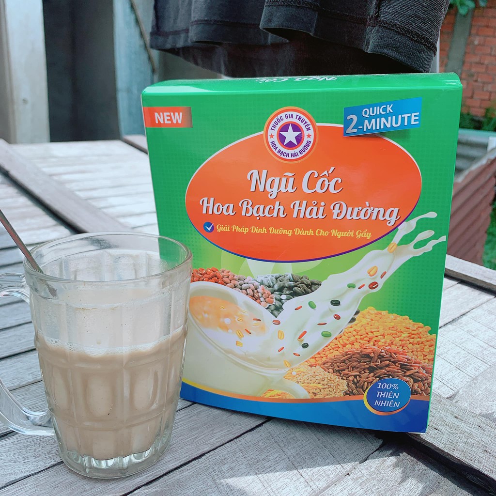 Bột Ngũ Cốc Tăng Cân Hoa Bạch Hải Đường 500gr Mẫu Mới - Tăng Cân - Bổ Sung Chất Dinh Dưỡng - Đẹp Da