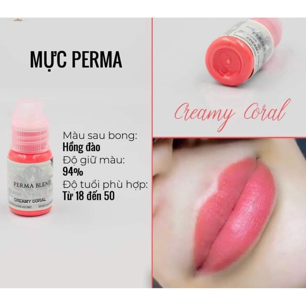 Mực Perma Hồng San Hô - Mực Perma Blend chính hãng