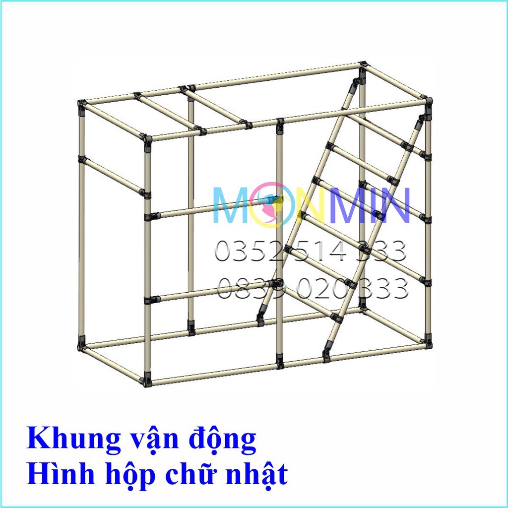 Trò chơi Khung vận động - Xà đu đa năng Satech - Khung vận động cho bé
