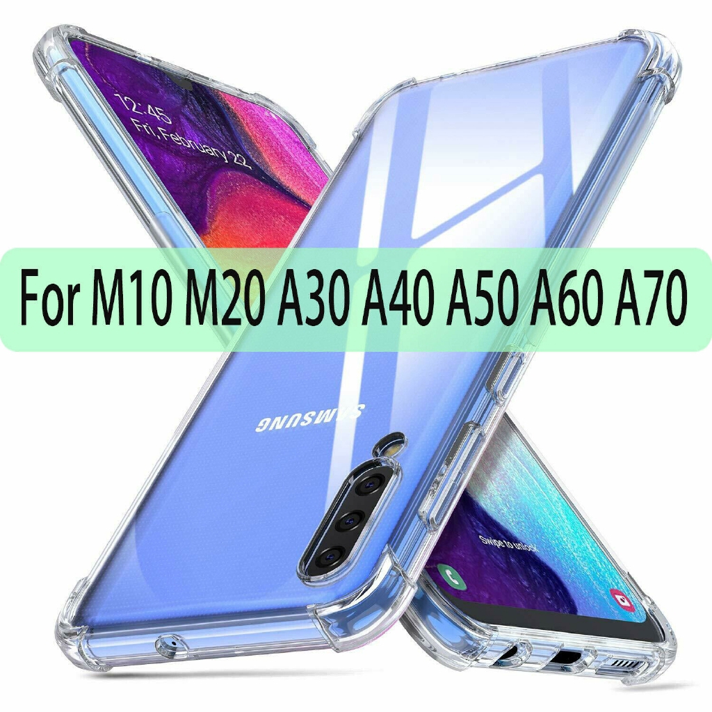 Ốp điện thoại TPU dẻo siêu mỏng trong suốt có túi khí chống sốc cho SAMSUNG GALAXY A70 A60 A50 A30 A20 A10 M10 M20 | BigBuy360 - bigbuy360.vn