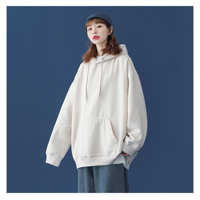 Áo hoodie thể thao Ifnicefuture dáng rộng đơn giản thời trang mới có mũ phản quang cho nam và nữ