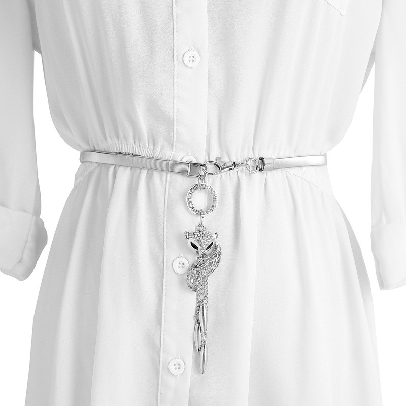 Thắt lưng nữ hồ ly đính đá hình lá dễ thương thời trang Hàn Quốc TTL01