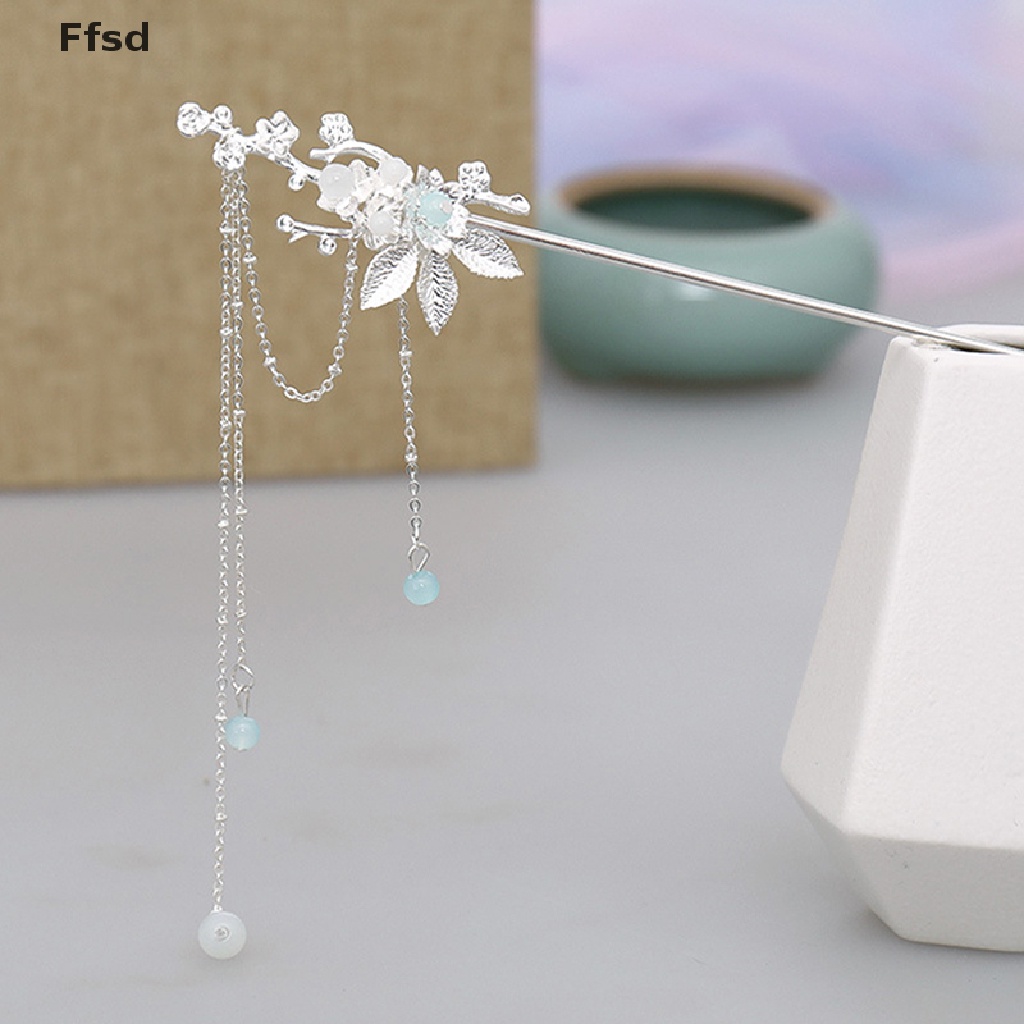 {Ffsd} Kẹp Tóc Tua Rua Dài Pha Lê Phong Cách Trung Hoa Cổ Điển Mới Dành Cho Cô Dâu Noiva Tiệc Cưới * Bán Chạy