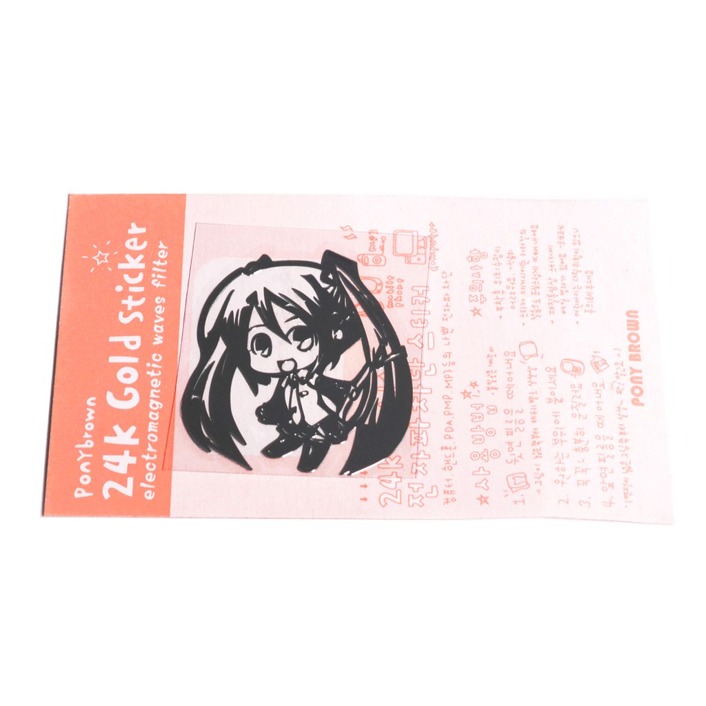 Sticker Anime ảnh dán anime màu kim loại 9x5.5cm - Vocaloid - Hatsune Miku [PKA] [KS30]