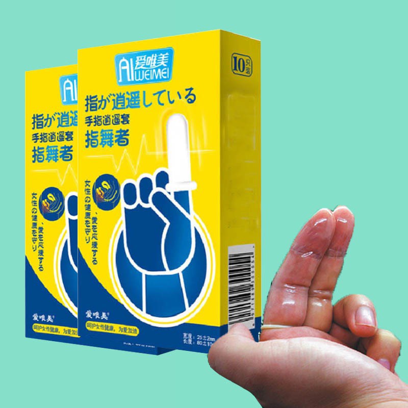 Bao Cao Su Ngón Tay Aiweimei - Tha Hồ Chọc Ngoáy Không Sợ Đau Rát - Hôp 10 Chiếc