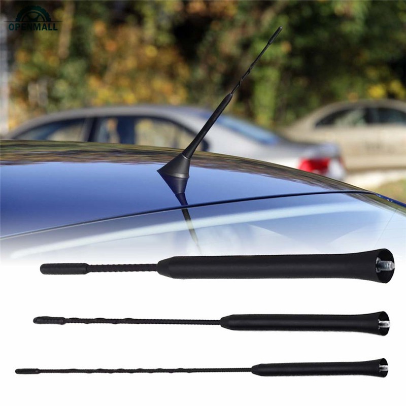 OM 9/11/16 Inch Stubby Antenna Universal Car Roof Mast Stereo Radio FM/AM Signal Amplified Antenna