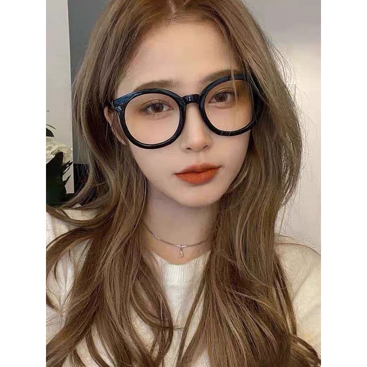 Mắt kính thời trang trong suốt chống ánh sáng xanh bảo vệ mắt dáng mặt tròn cực hot- 908