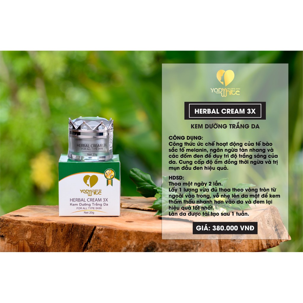 ⚡ Kem dưỡng trắng da HERBAL CREAM 3X YODY WHITE PHƯƠNG ANH