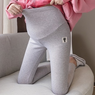 Quần bà bầu Plus Kích thước Phù hợp với mọi trận đấu Xuân Hè Phụ nữ mang thai Quần legging Mèo con Slimfit Slimmer Nhìn Cotton Co Giãn Mắt cá chân-