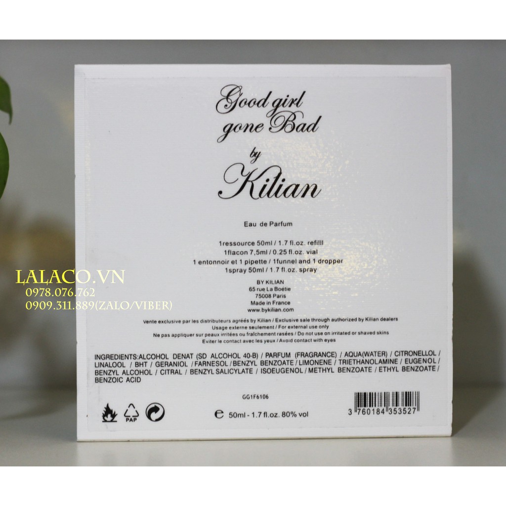 Bộ Nước hoa Kilian Good Girl Gone Bad 50ml (50ml Refill) | BigBuy360 - bigbuy360.vn