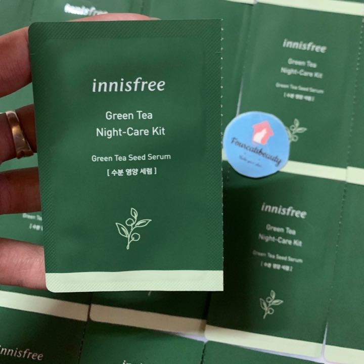 Sample 2ml Tinh Chất Dưỡng Da Chiết Xuất Từ Hạt Trà Xanh Nguyên Chất 100% Thiên Nhiên Innisfree The Green Tea Seed Serum