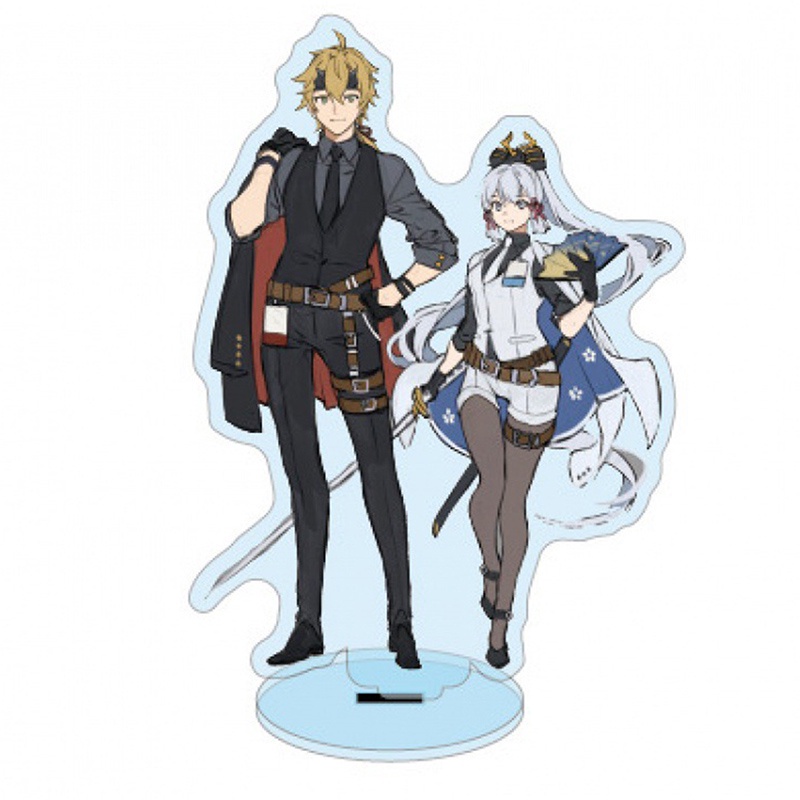 Mô hình nhân vật anime Genshin Impact Zhongli Diluc Venti Klee Keqing Qiqi bằng acrylic để bàn trang trí