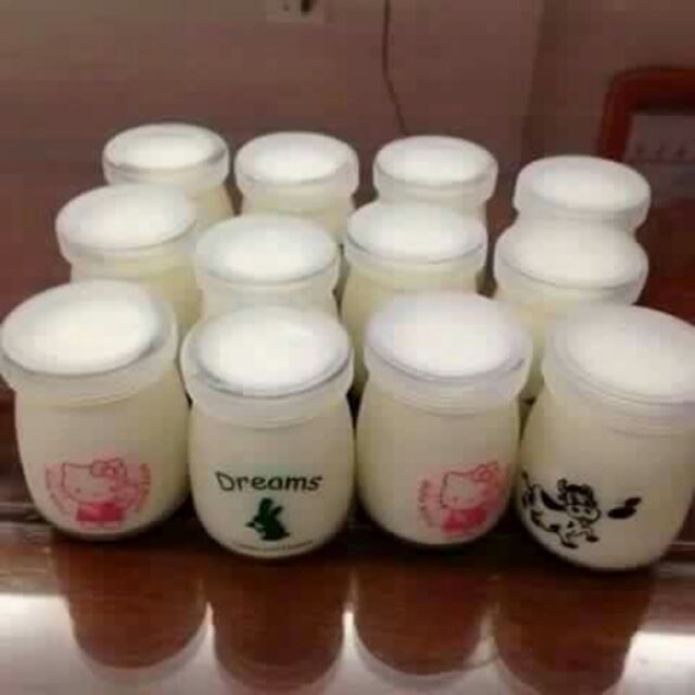 Set 12 Hũ thủy tinh làm sữa chua