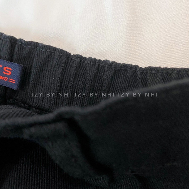 CHÂN VÁY BÒ BIGSIZE MÀU ĐEN LƯNG CHUN - IZYBYNHI | BigBuy360 - bigbuy360.vn